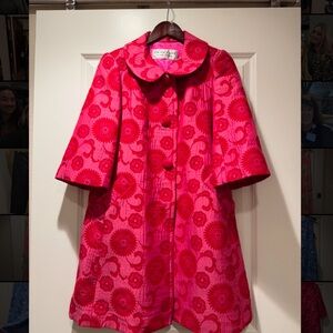 Trina Turk Pink Floral Coat